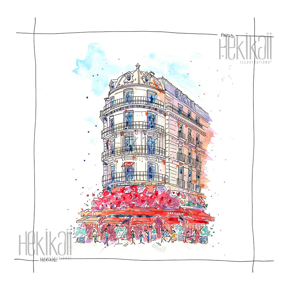 Paris - aquarelle - précommande