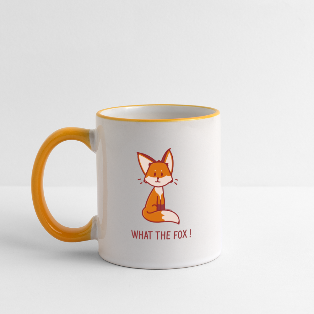 Mug What the Fox ! - Renard - blanc/jaune