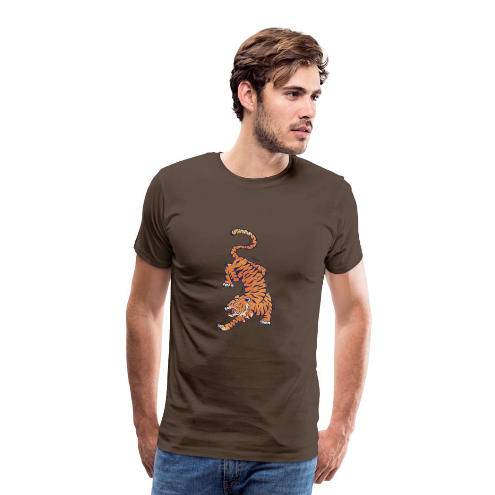 T-shirt Homme Tigre - marron bistre