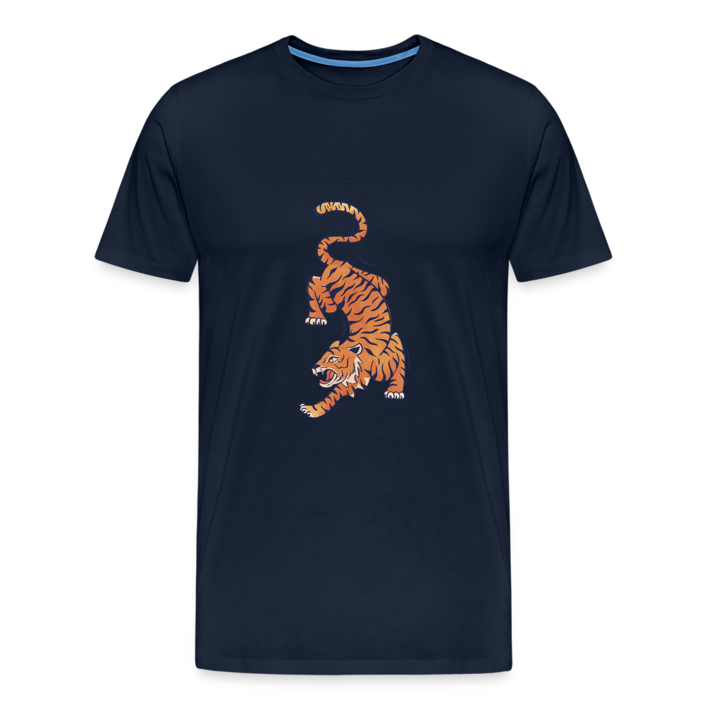 T-shirt Homme Tigre - bleu marine