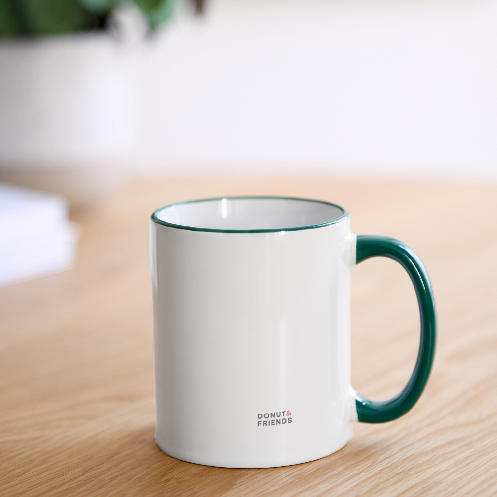 Mug Chatastrophe ! - Chat - blanc/vert foncé