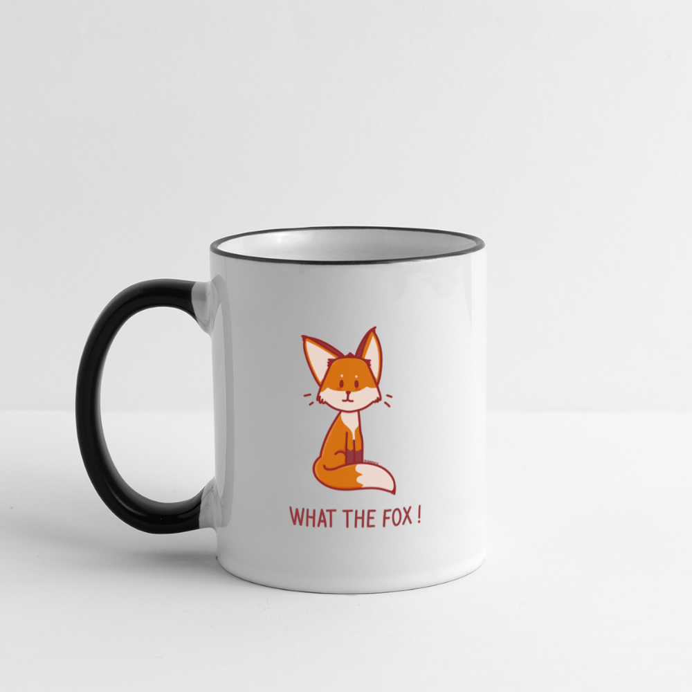 Mug What the Fox ! - Renard - blanc/noir