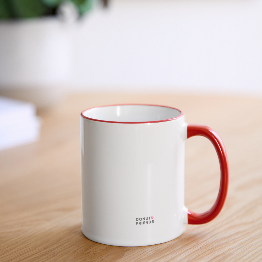 Mug Chatastrophe ! - Chat - blanc/rouge