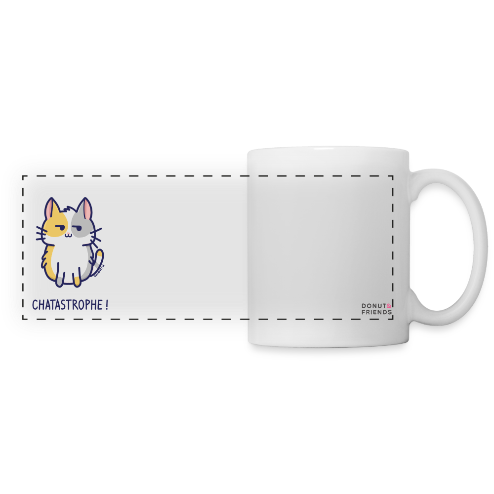 Mug Chatastrophe ! - Chat - blanc