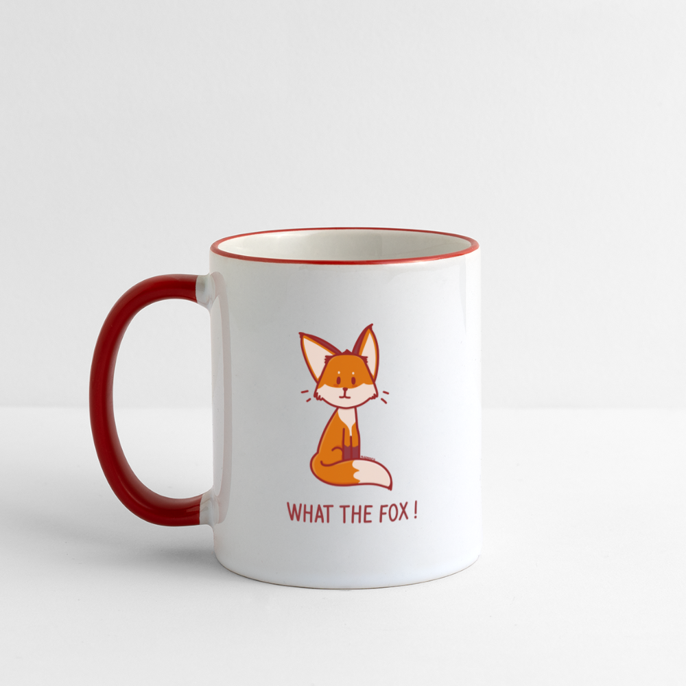 Mug What the Fox ! - Renard - blanc/rouge