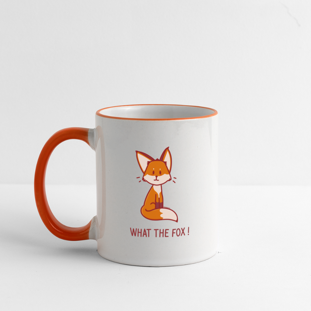 Mug What the Fox ! - Renard - blanc/orange