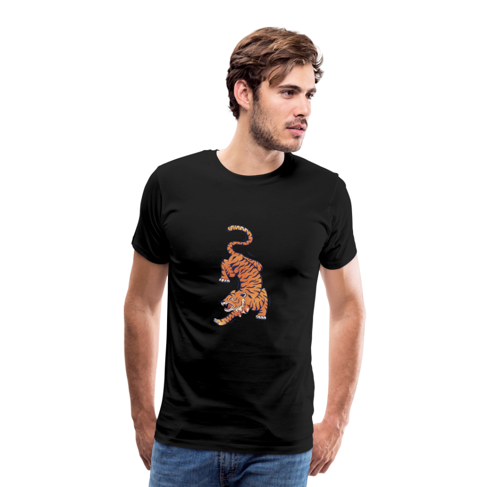 T-shirt Homme Tigre - noir