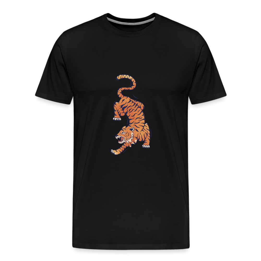 T-shirt Homme Tigre - noir