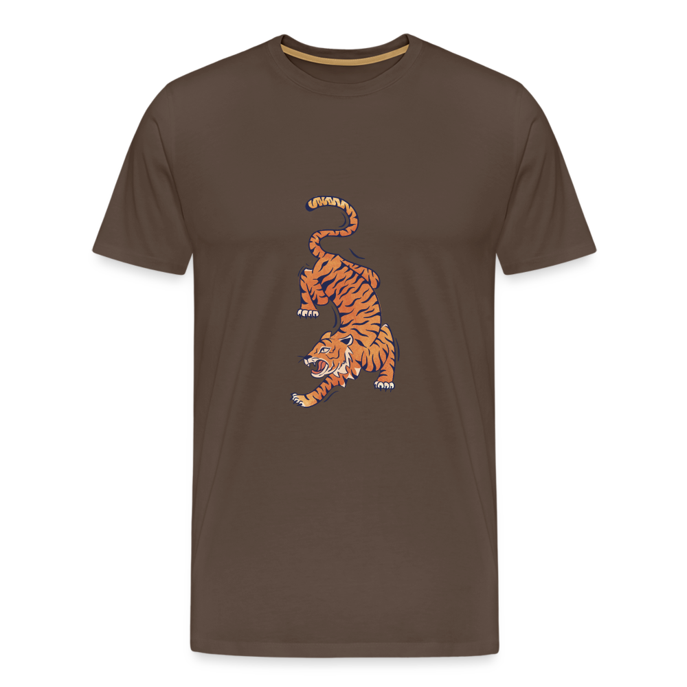 T-shirt Homme Tigre - marron bistre