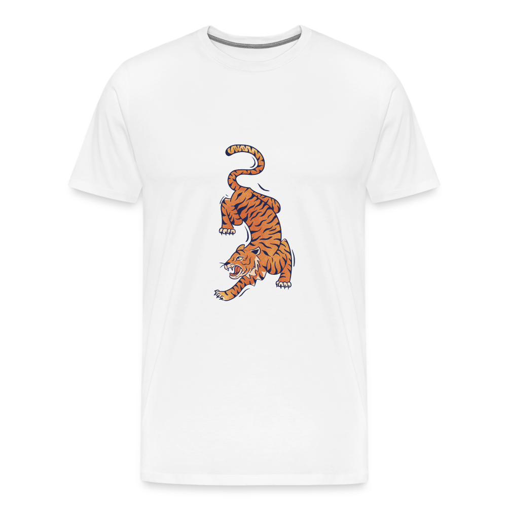 T-shirt Homme Tigre - blanc