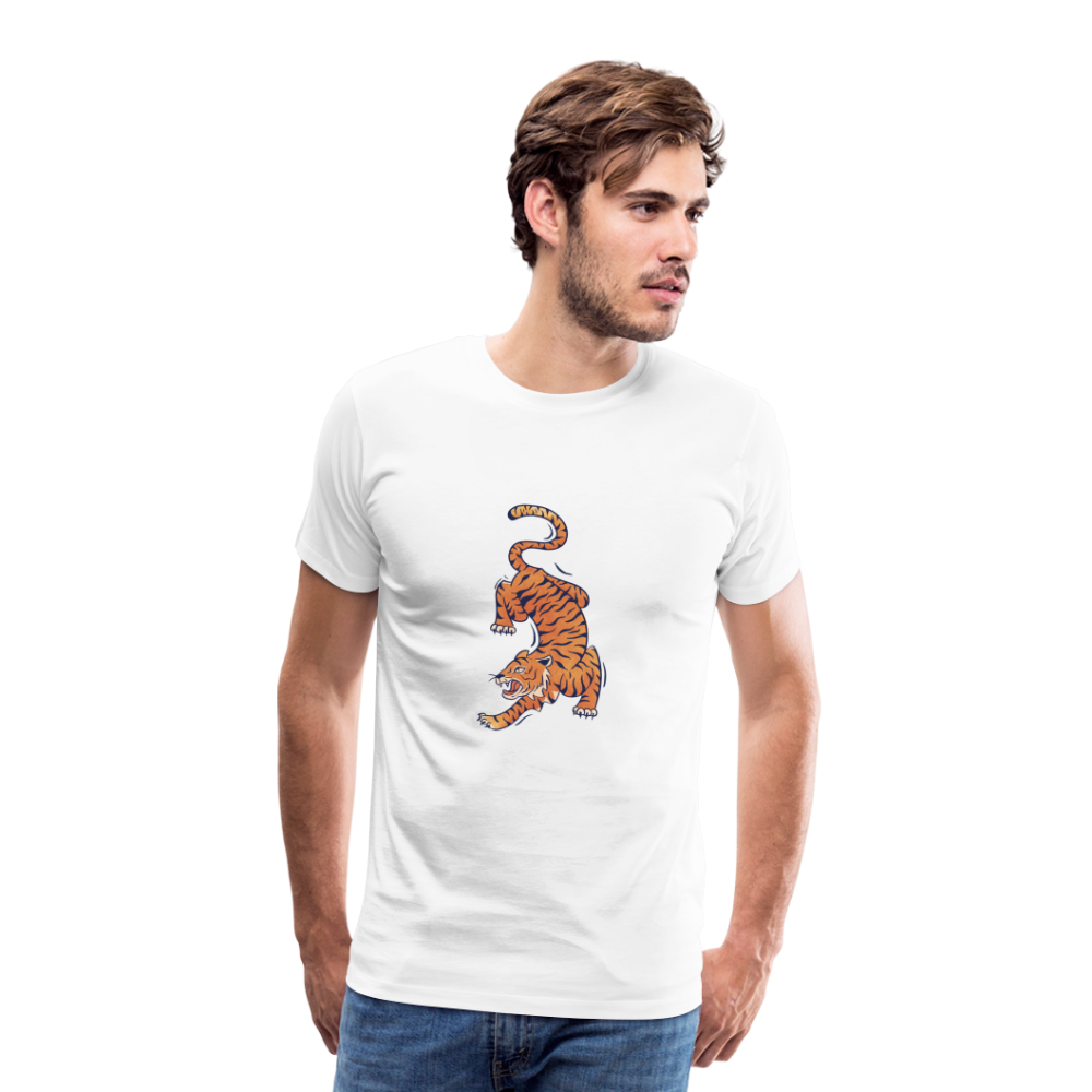 T-shirt Homme Tigre - blanc