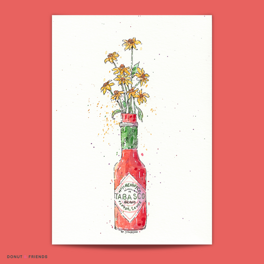 Aquarelle Originale -  Flowers Sauce