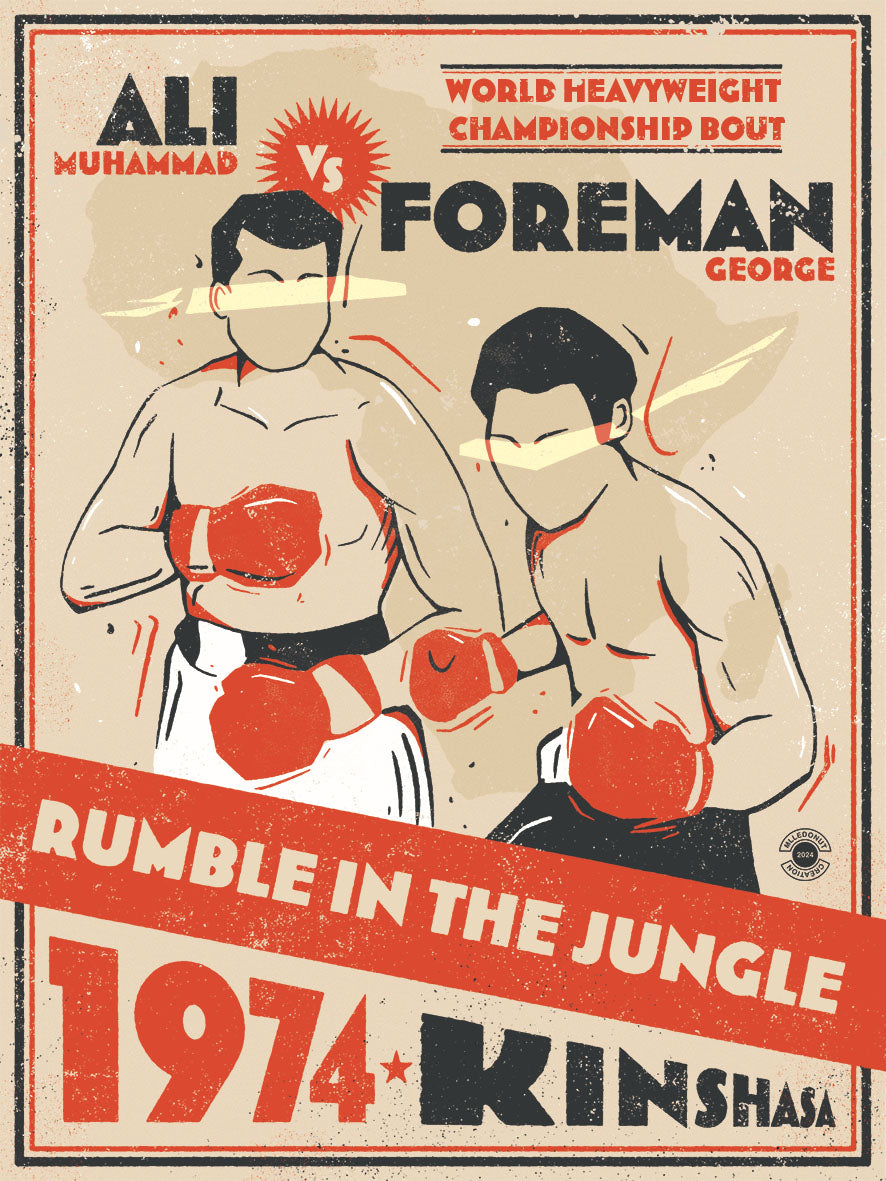 affiche ali vs foreman rumble in the jungle