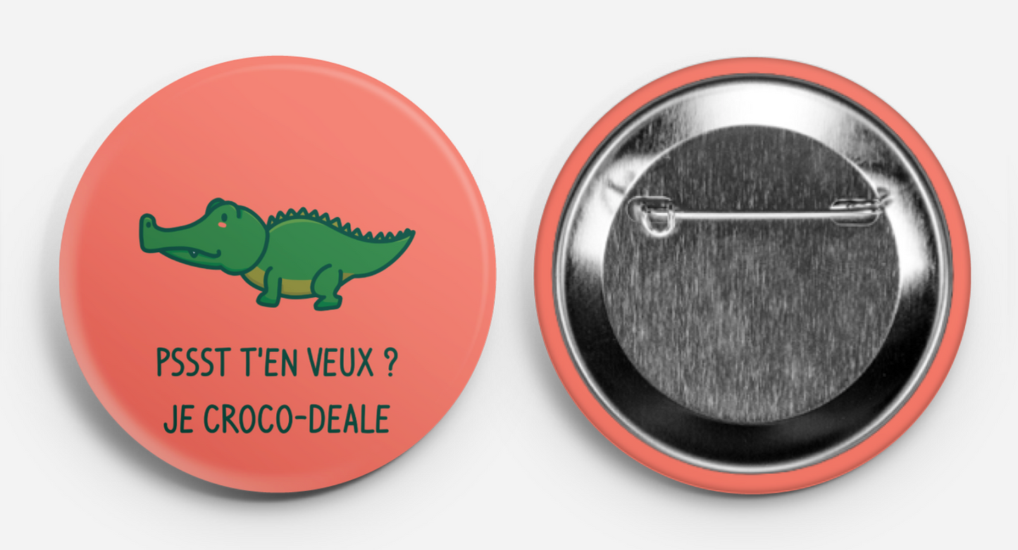 Badge I croco-deale - Crocodile