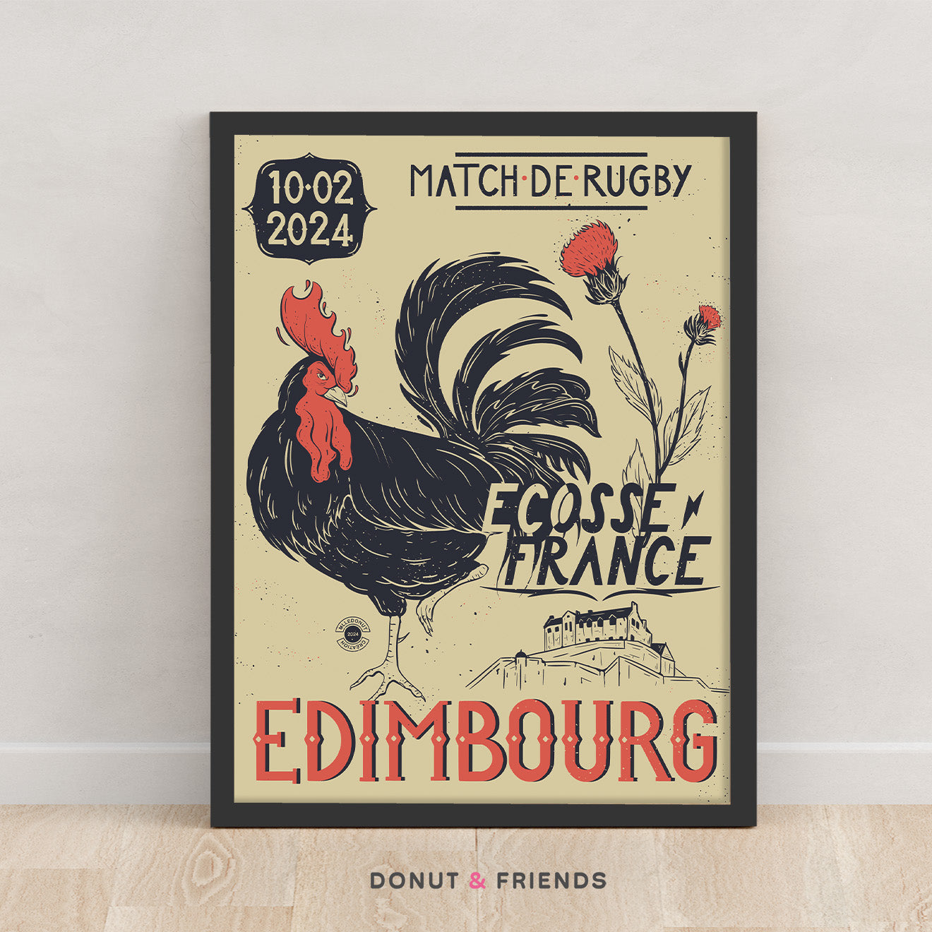 Rugby Poster - Scotland-France 2024