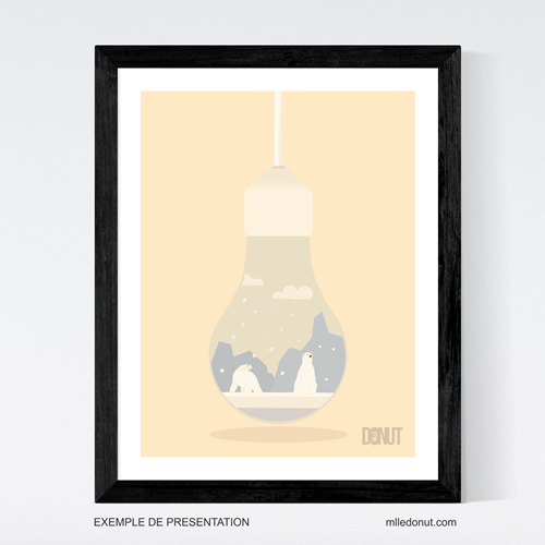 Polar Bears - Light Bulb Series