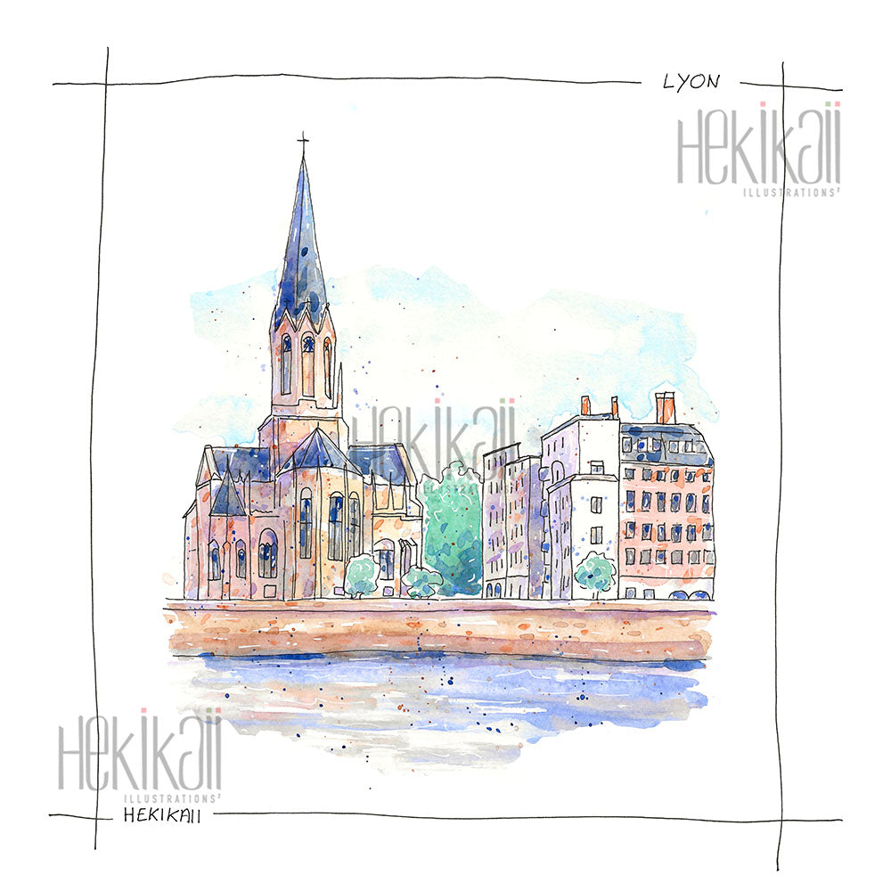 Lyon - watercolor - pre-order