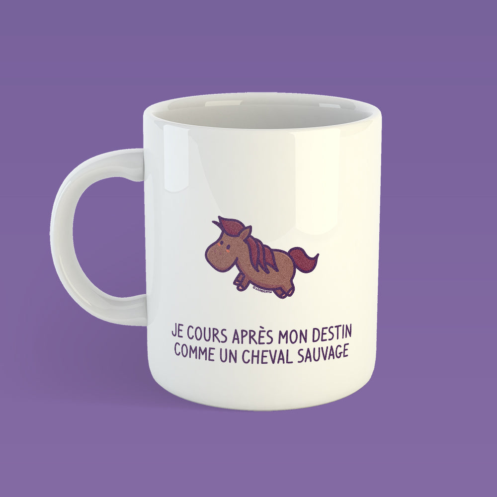 Mug I run after my destiny - Horse