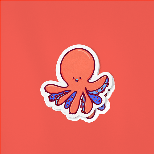 Octopus Sticker