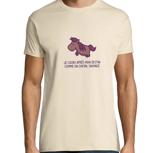 Men's T-shirt - I run after my destiny...-Horse