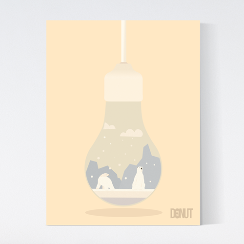 Polar Bears - Light Bulb Series